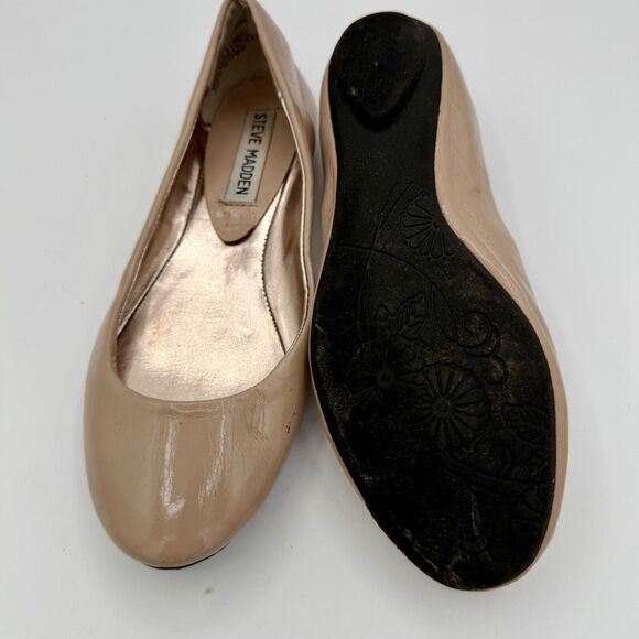 Steve Madden P-Heaven Taupe Round Toe Ballet Flats Size 5.5 - Picture 3 of 5